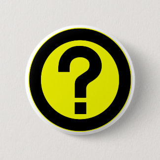 Question Mark Ask Query Symbol Punctuation Pinback Button