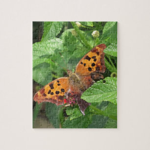 Question Mark Butterfly on Lantana Jigsaw Puzzle