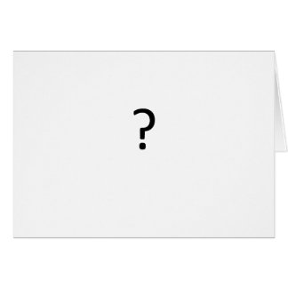 Question Mark Cards - Greeting & Photo Cards | Zazzle