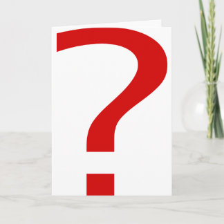 Question Mark Card