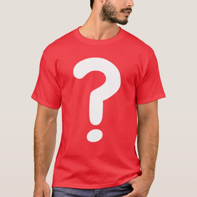 Question Mark Costume  T-Shirt (Front)