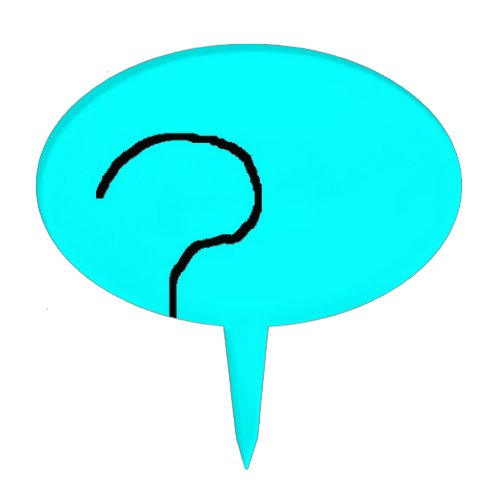 question mark emoji digital art by kids  cake topper