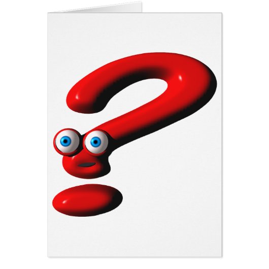 Question Mark Face Cards (Front)
