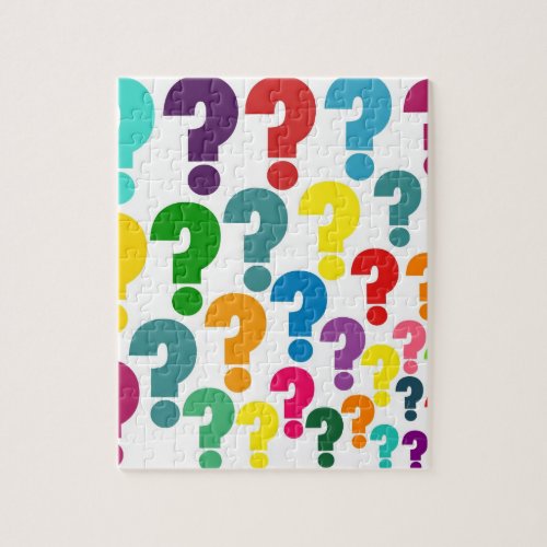 Question Mark Jigsaw Jigsaw Puzzle