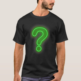Question Mark Neon Sign T-Shirt
