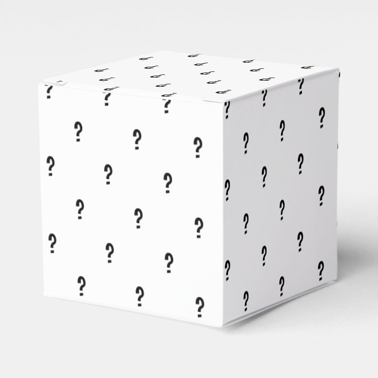 Question Mark Party Box | Zazzle