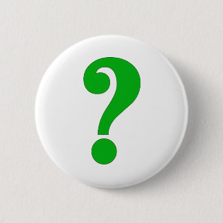 Question mark pinback button