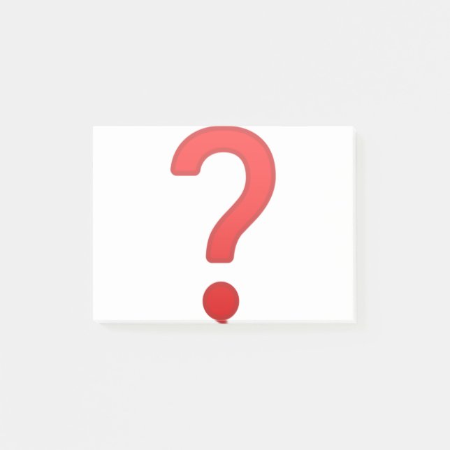 Question Mark Post-it Notes (Front)