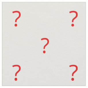 Question Mark Print Fabric