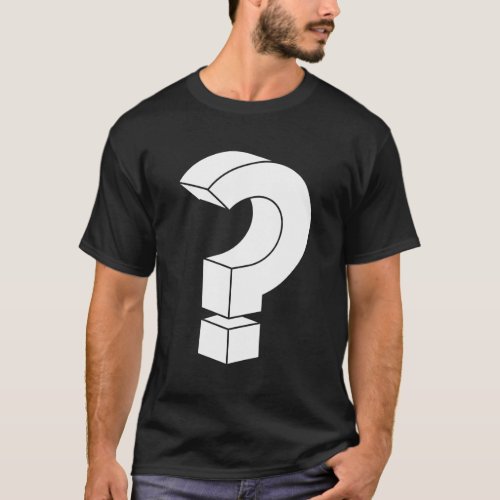 Question Mark Questioning Geeks T_Shirt