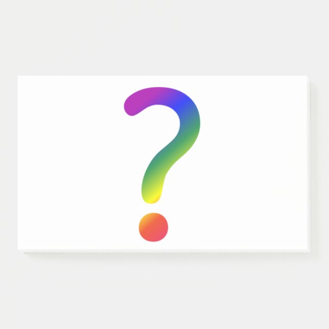 Question mark rainbow notes (Front)
