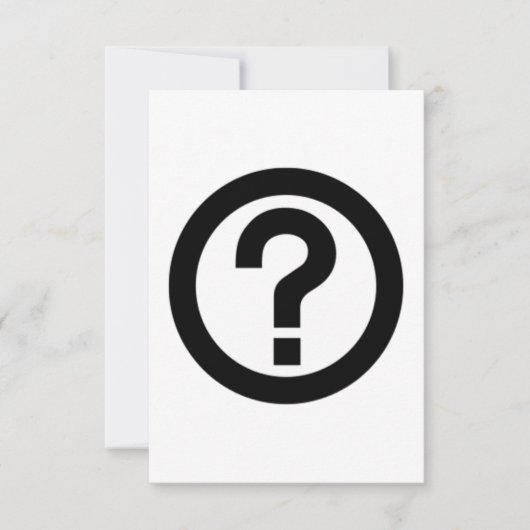 Question Mark Sign (Front)