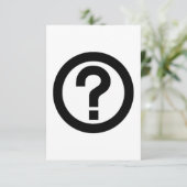 Question Mark Sign (Standing Front)
