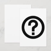 Question Mark Sign (Front/Back)