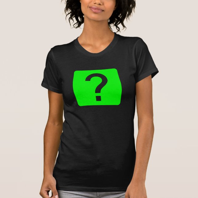 Question Mark Square Panel T-Shirt (Front)
