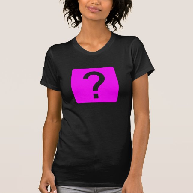 Question Mark Square Panel T-Shirt (Front)
