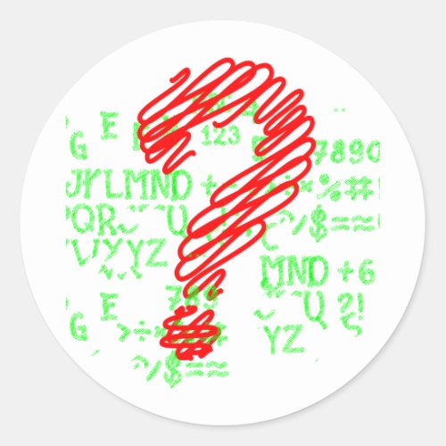 question mark _ sticker