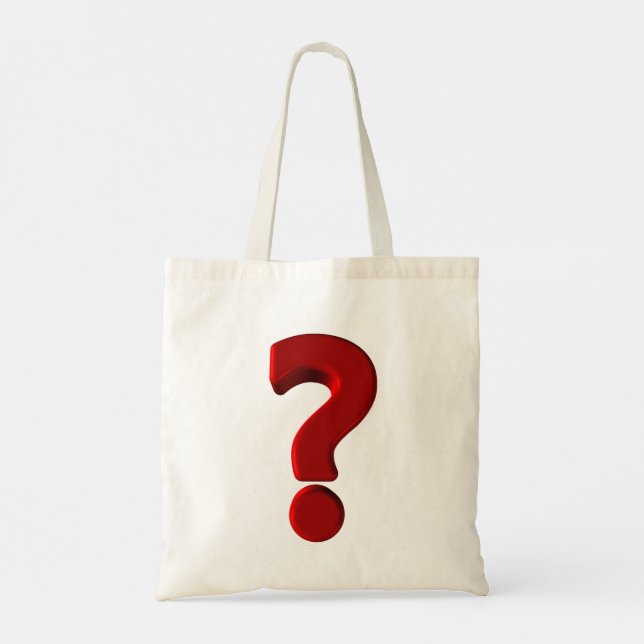 Question Mark Tote Bag (Back)