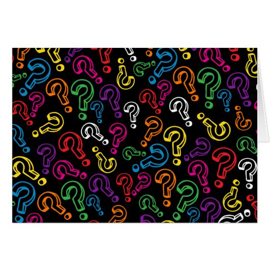 Question Marks Cards (Front Horizontal)
