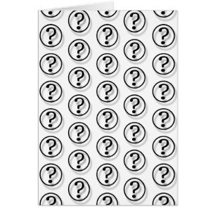 Question Marks Cards