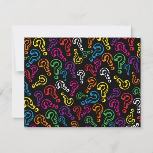 Question Marks Invitation
