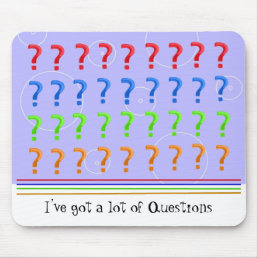 Question Marks Mouse Pad