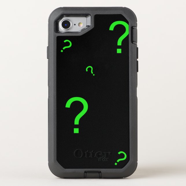 Question Marks Otterbox iPhone Case (Back)
