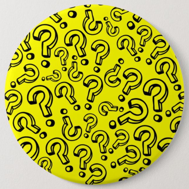 Question Marks Pinback Button (Front)