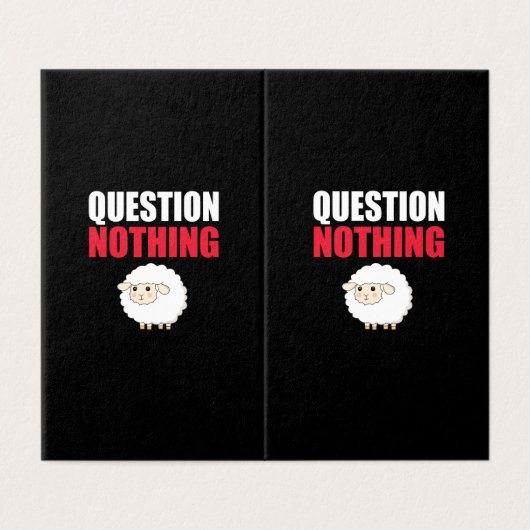 Question Nothing Sheep (Outside Unfolded)