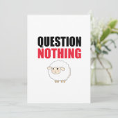 Question Nothing Sheep (Standing Front)