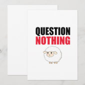 Question Nothing Sheep (Front/Back)