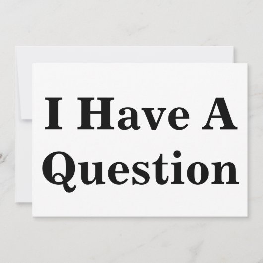 Question Sign (Front)