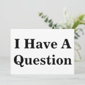 Question Sign (Standing Front)