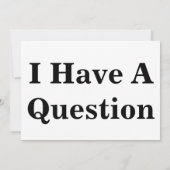 Question Sign (Back)