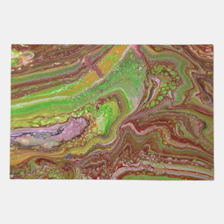 Questions 1 Wild Green Maroon Welcome Door Mat