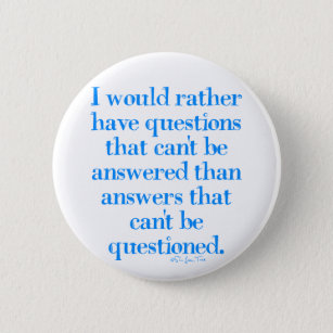 Questions and Answers Pinback Button