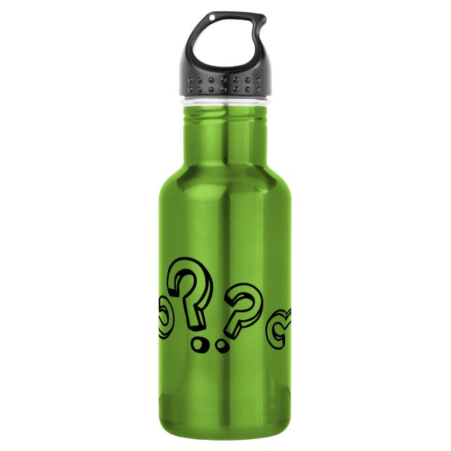 Questions Water Bottle (Front)