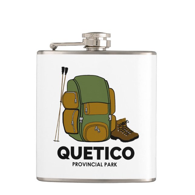 Quetico Provincial Park Backpack Flask (Front)