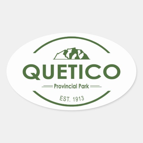 Quetico Provincial Park Oval Sticker