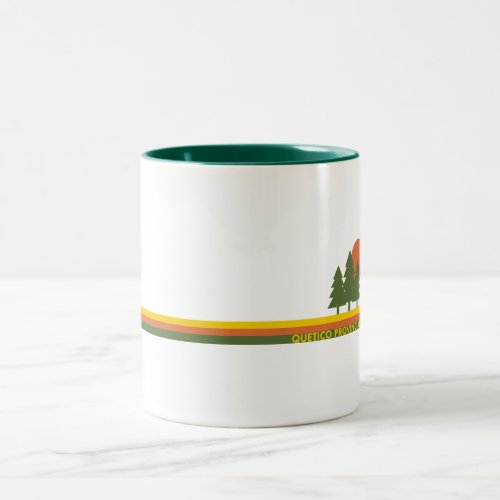 Quetico Provincial Park Pine Trees Sun Two_Tone Coffee Mug