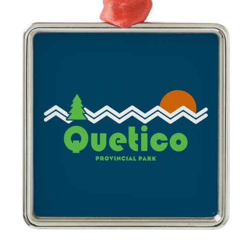Quetico Provincial Park Retro Metal Ornament