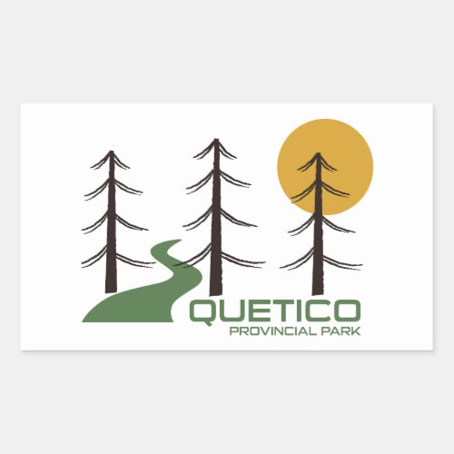 Quetico Provincial Park Trail Rectangular Sticker