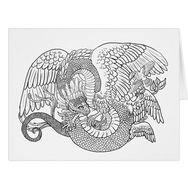Quetzacoatl Color your Own (Front Horizontal)