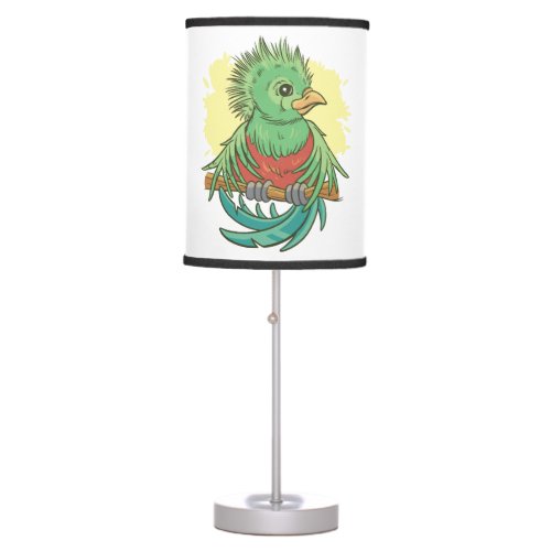 Quetzal bird animal cartoon design table lamp