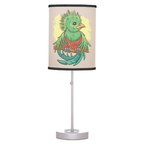 Quetzal bird animal cartoon design table lamp