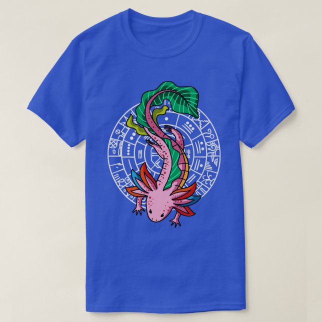 Quetzalcoatl Axolotl Ancient Aztec Serpent Mayan I T-Shirt (Design Front)