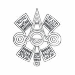 Quetzalcoatl Aztec Art Cutout<br><div class="desc">Quetzalcoatl Aztec Art</div>