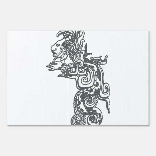 Quetzalcoatl Aztec Art Sign