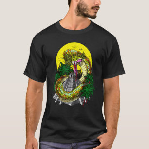 Quetzalcoatl Aztec God Ancient Mayan Pyramids Myth T-Shirt