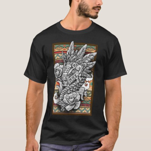 Quetzalcoatl Aztec God T_shirt